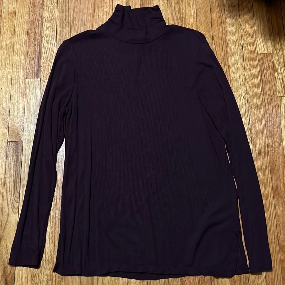 Jones NY maroon turtleneck long sleeve S